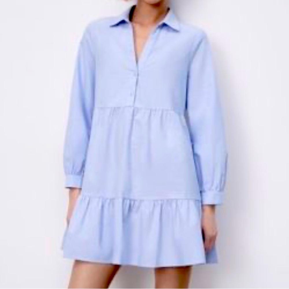 Zara oxford dress. Size S